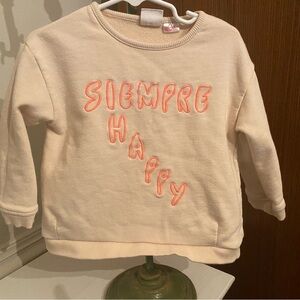ZARA Siempre‎ Happy Sweatshirt